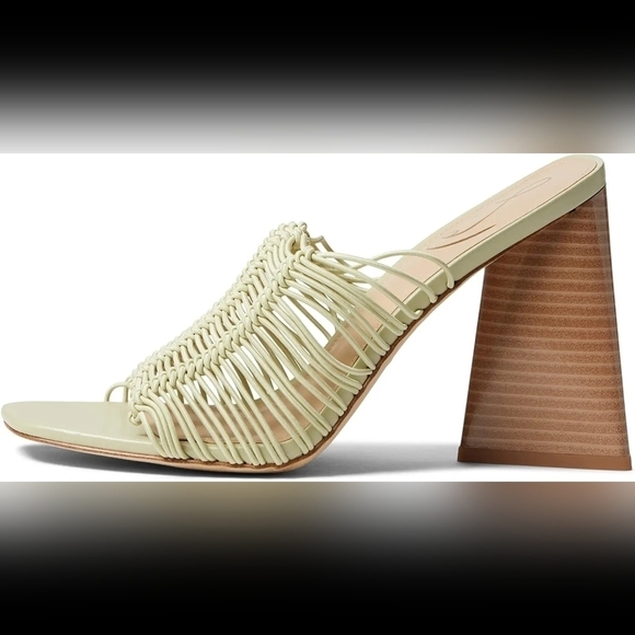NEW Sam Edelman Laurette Light Green Block Heel Mule Sandal Size 6.5 - Picture 5 of 13